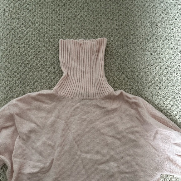 J Crew - Pink Turtleneck Sweater, Size M - Picture 3 of 5